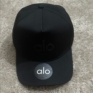 ALO Yoga Black Cap with Logo